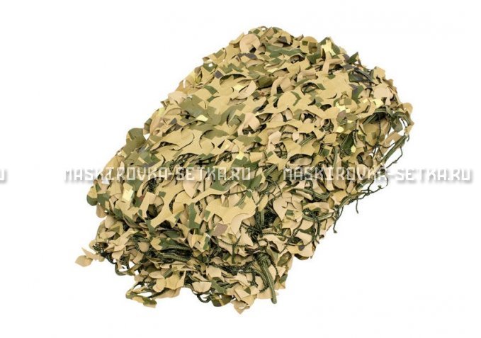 Массеть Camosystems Пейзаж-Профи Милитари 3D 1,8х3 м  – купить по цене 3850 руб. в интернет-магазине в городе Ростов-на-Дону картинка 1